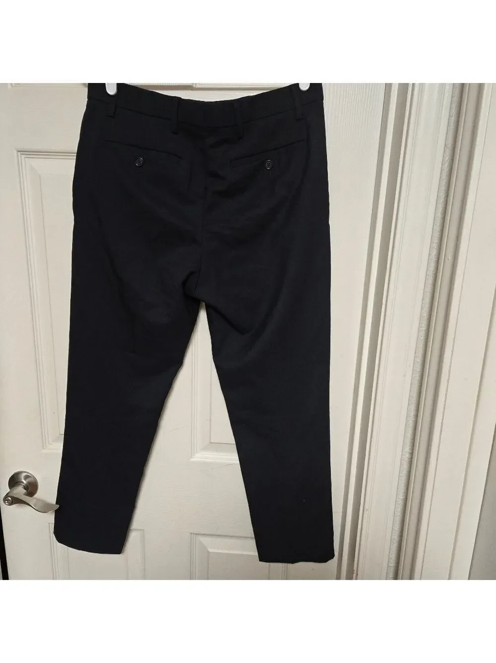 Banana Republic Slim Tapered Dress Pants 31x30 Navy Wool Blend